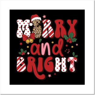 merry and bright Posters and Art